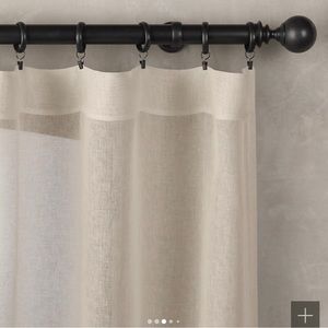 Restoration Hardware Belgium sheer linen drapery (2)